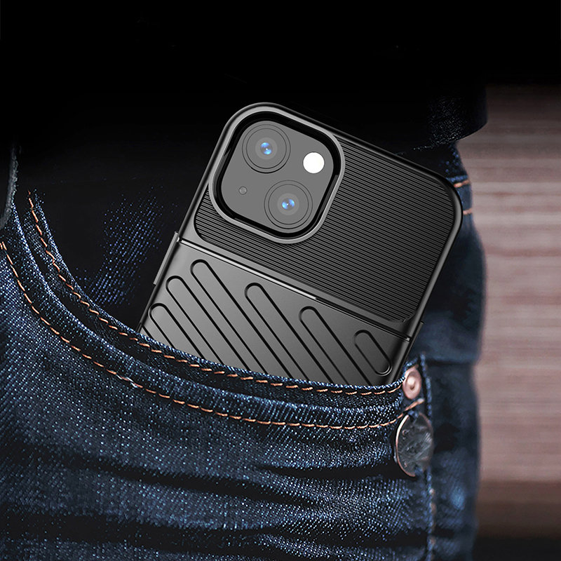 Coque résistante Thunder pour Apple iPhone 13 - Bleu foncé