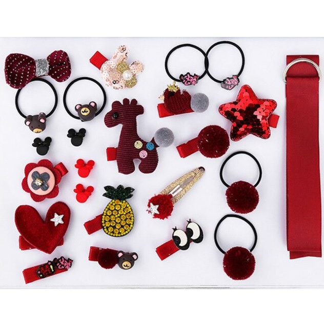 Accessoires capillaires dans la valisette Fée - TypH