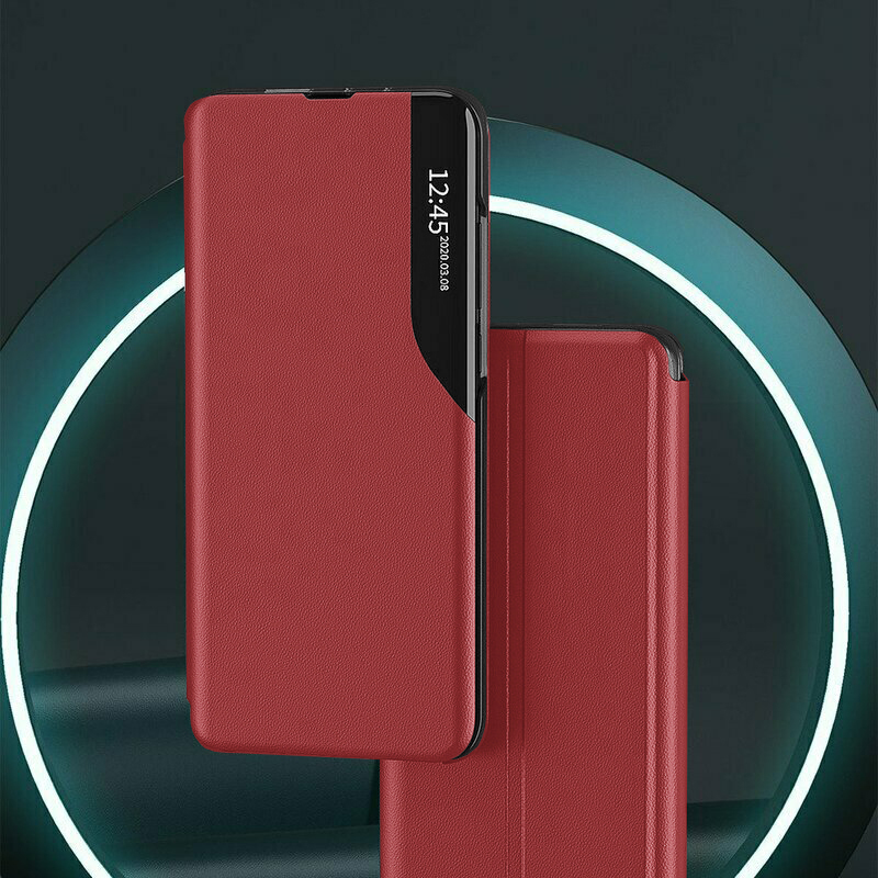 Étui livre élégant View Case pour Xiaomi Redmi Note 13 4G - Rouge