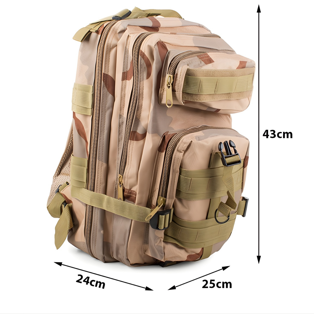 Sac à dos tactique 30L - Marron