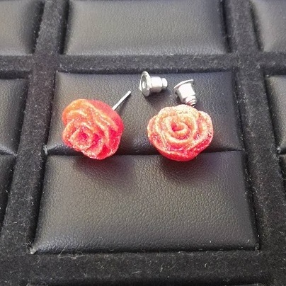 Boucles d'oreilles à clou Ružičky - Rose
