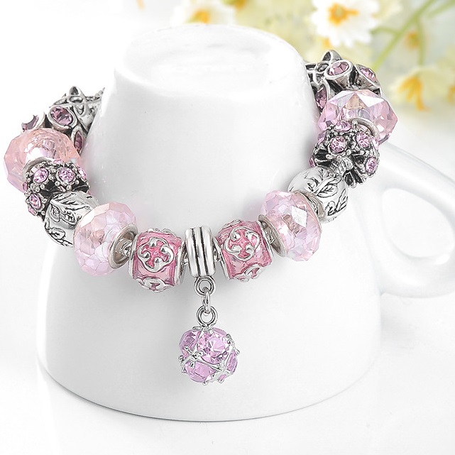 Bracelet ET-1723 - Argenté / Noir