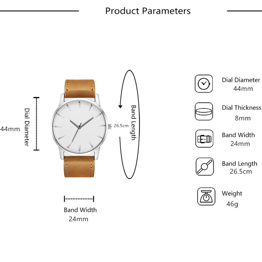 Montre FR-11466 - Marron / Noire