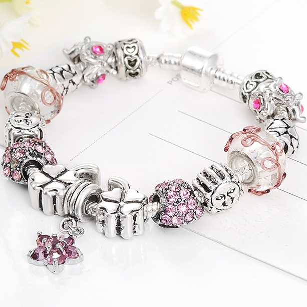Bracelet ET-1723 - Argenté / Noir