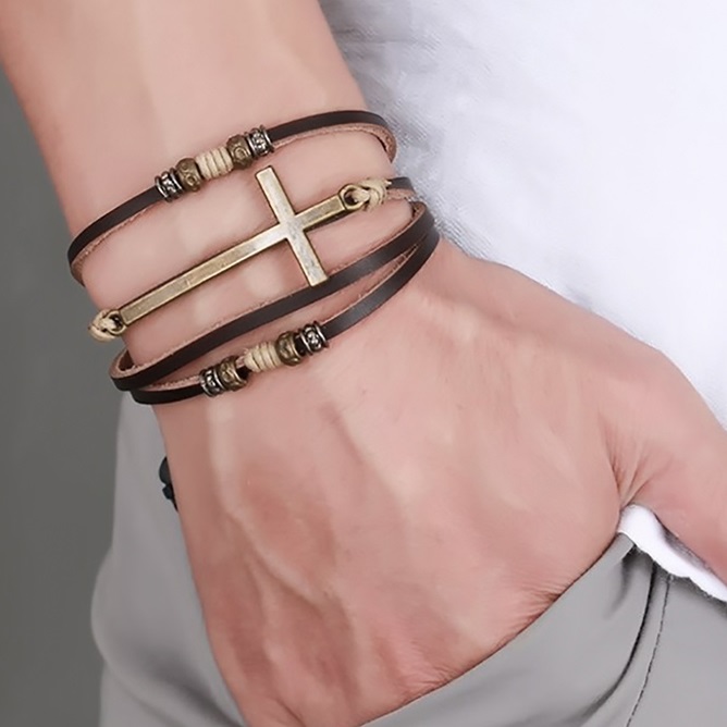 Bracelet pour homme WO-33169 - Blanc