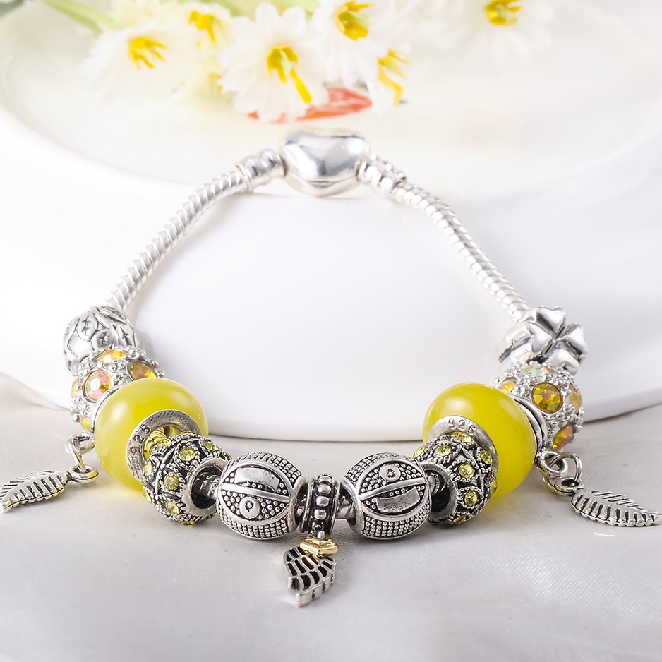 Bracelet ET-1723 - Argenté / Noir