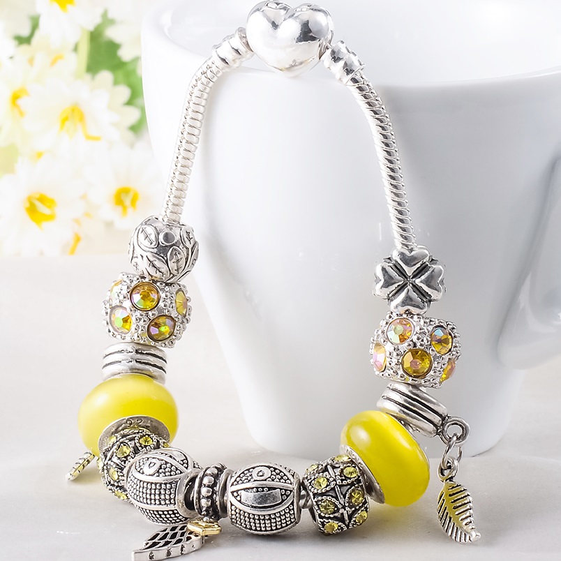Bracelet ET-1723 - Argenté / Noir