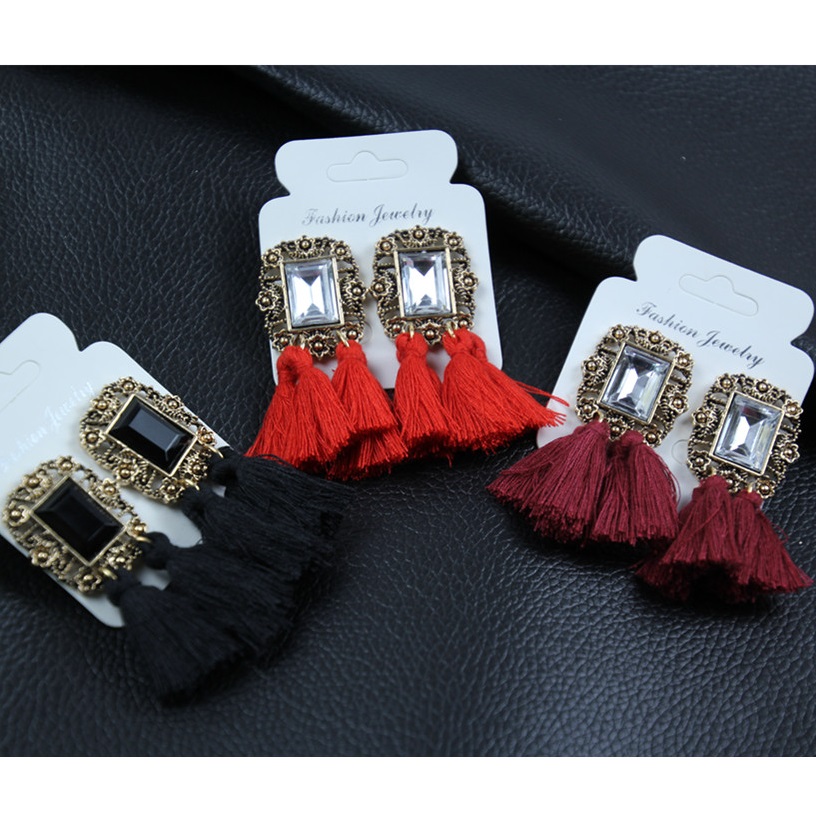 Boucles d'oreilles IV-3394 - Rouge