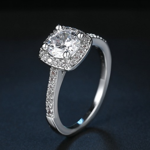 Bague CU-4316 - Argent / 57mm