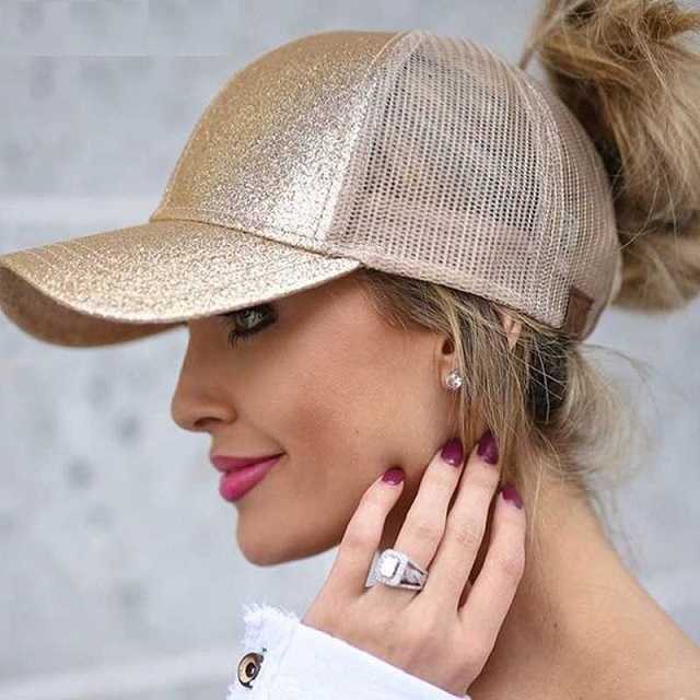 Casquette scintillante - Rose foncé