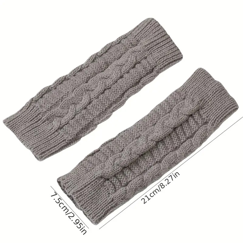 Gants sans doigts - Gris