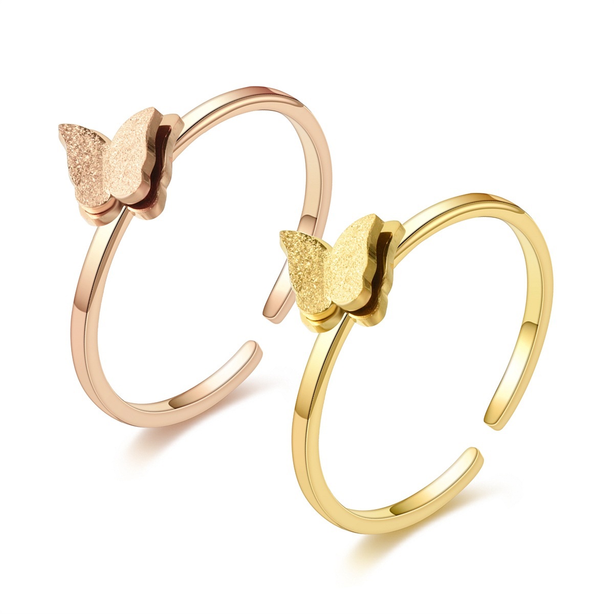 Bague BU-17093 - Doré / Rose