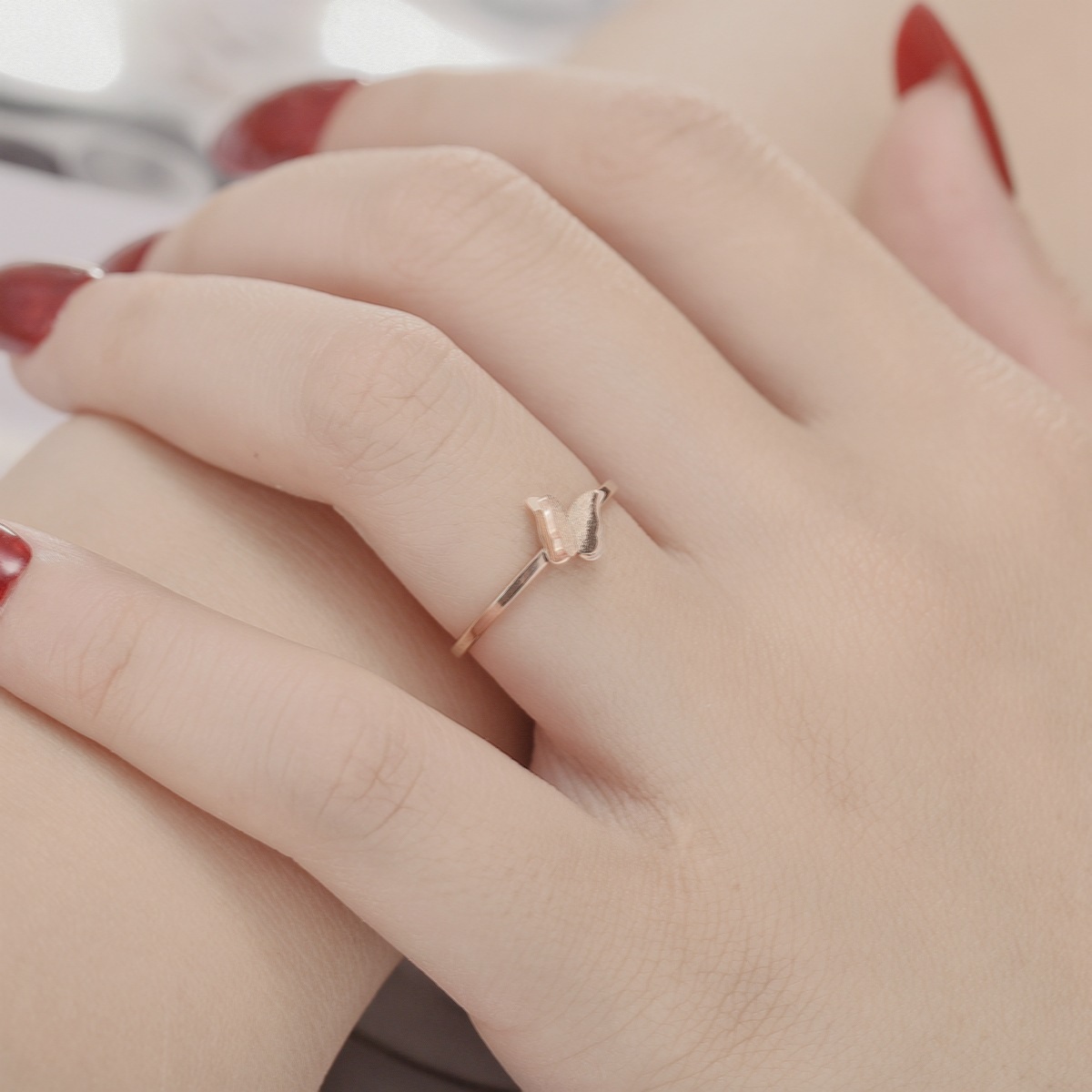 Bague BU-17093 - Doré / Rose