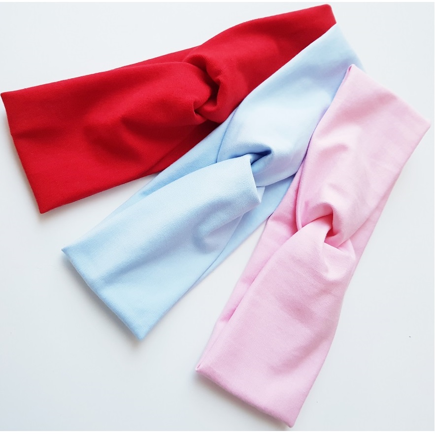 Bandeau Turban pour Enfant - Bleu Clair / 44