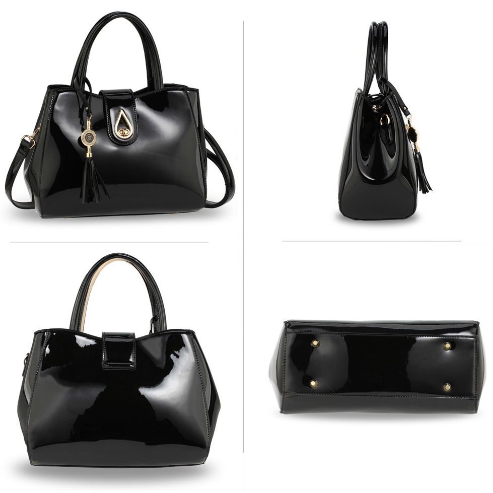 Sac à main TE-4376 - Noir / Rouge