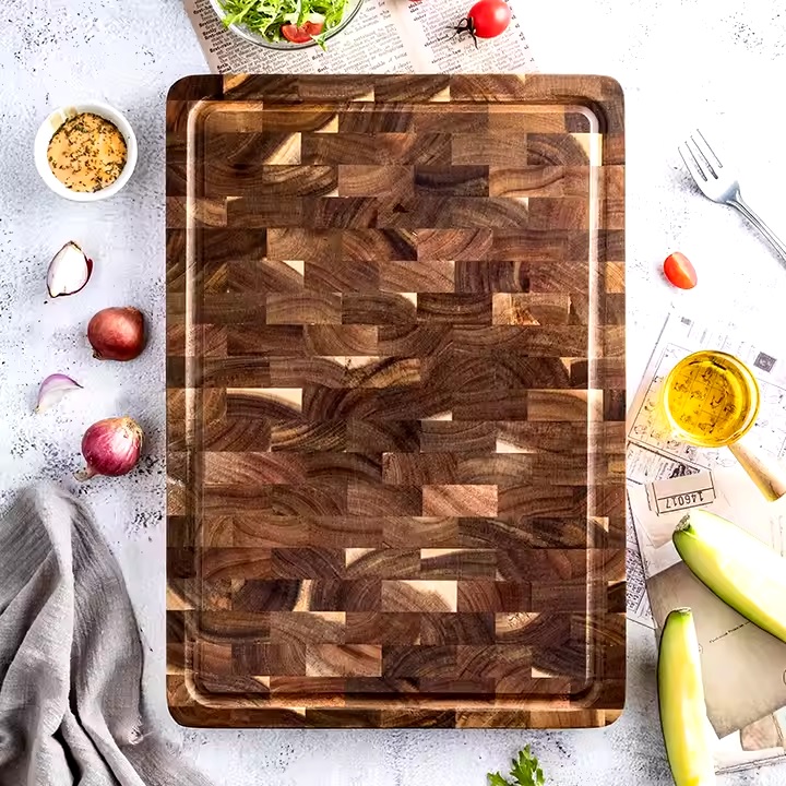 Planche à découper en bois - Marron