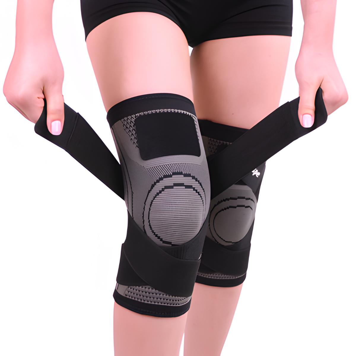 Bandage de sport élastique SB-39245 - Noir / Gris