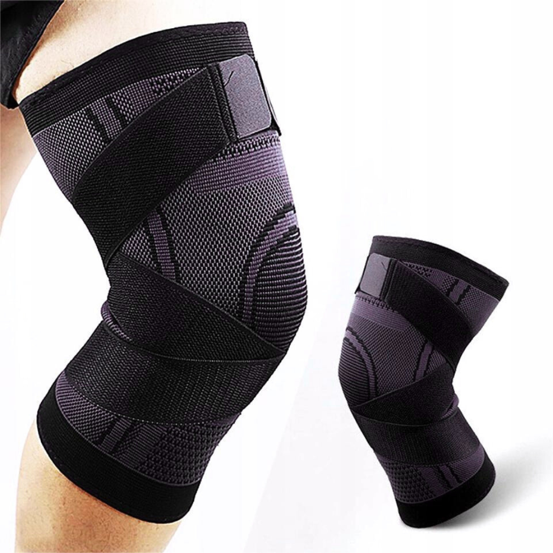 Bandage de sport élastique SB-39245 - Noir / Gris