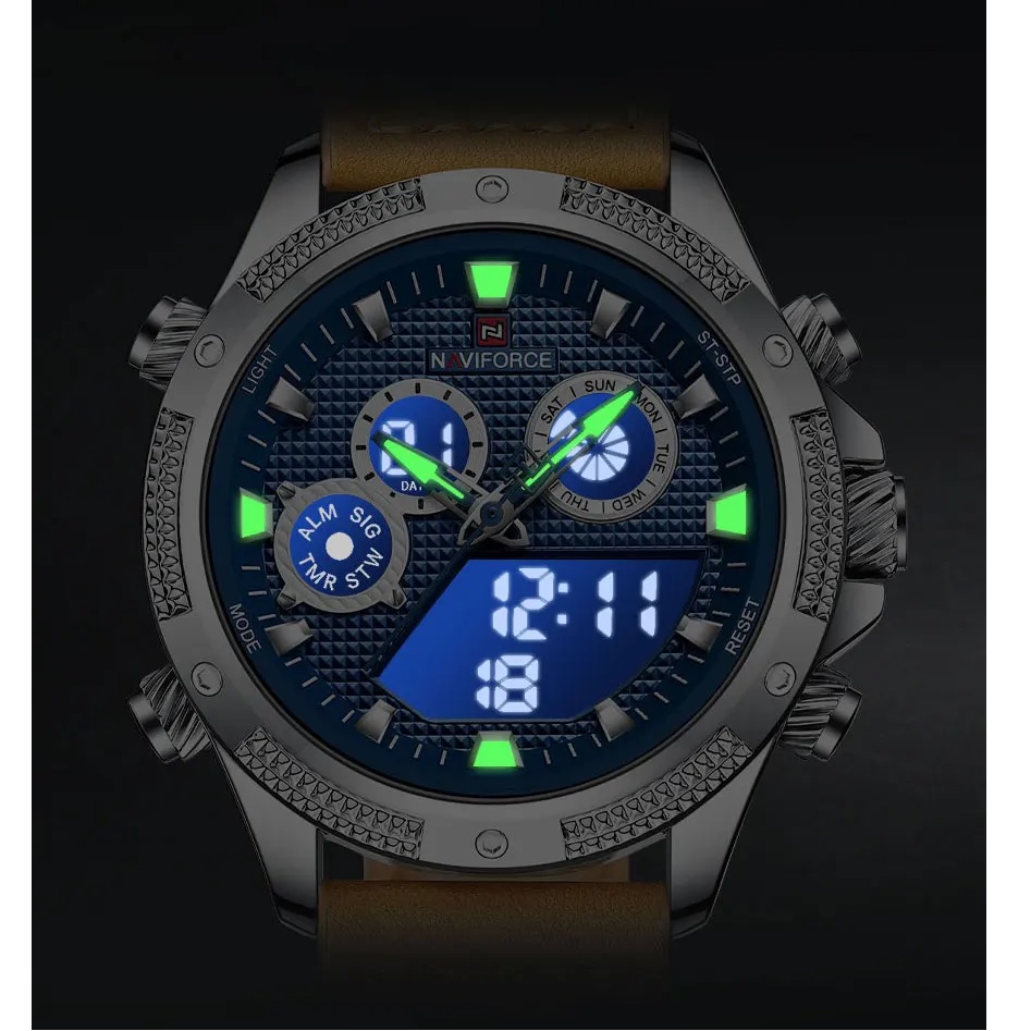 Montre NAVIFORCE KA-29538 - Marron / Bleue