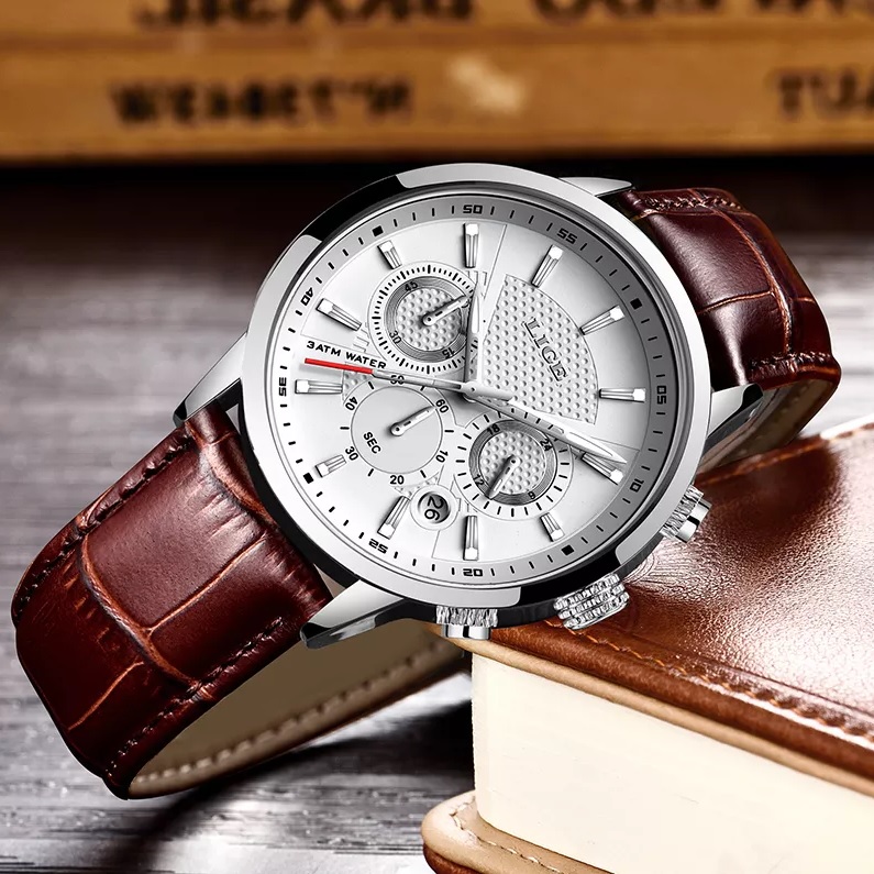 Montre LIGE EL-14625 - Bleu/Doré