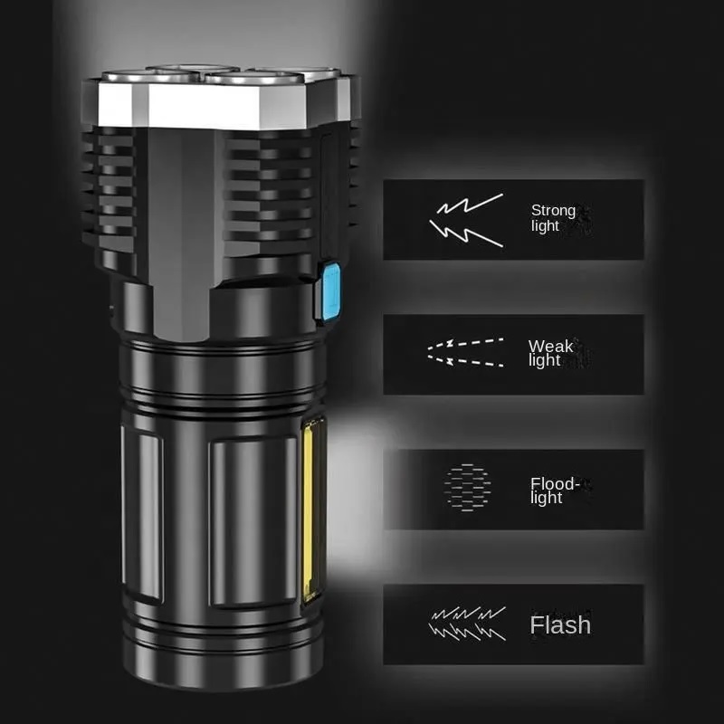 Maxi lampe LED avec chargement USB - Noire