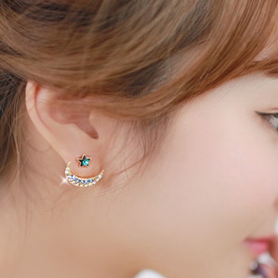 Boucles d'oreilles MO-1755 - Noir