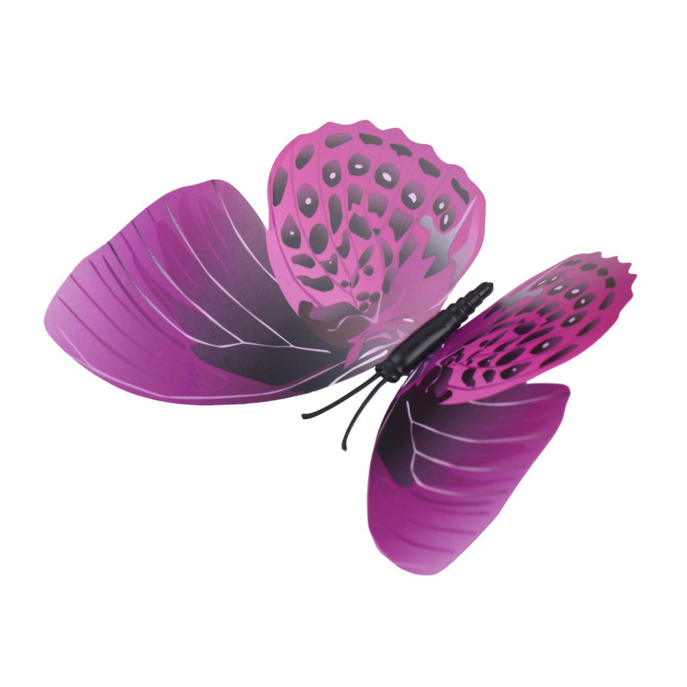 Papillons muraux 12 pièces - Noir