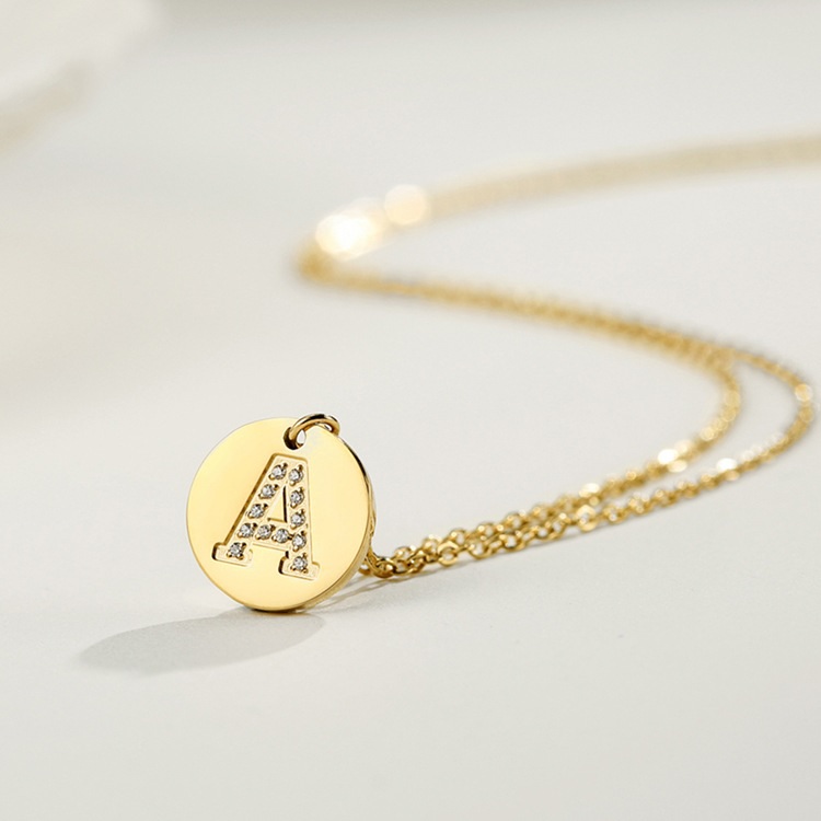 Collier Alphabet - G / Doré