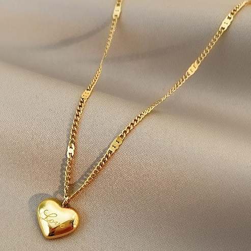 Collier Love - Doré