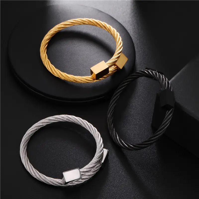 Bracelet LO-27211 - Noir / Doré