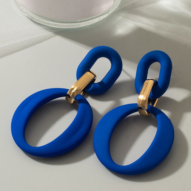 Boucles d'oreilles AD-27565 - Bleues / Type2