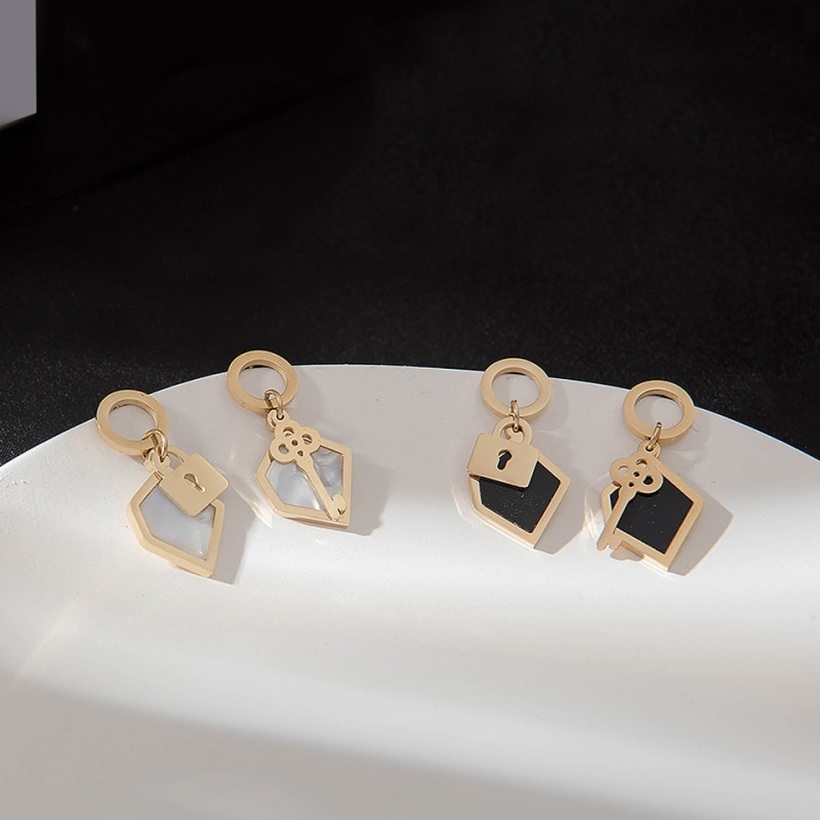 Boucles d'oreilles KE-21235 - Doré / Gris