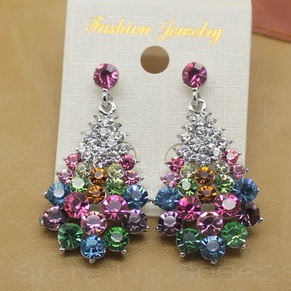 Boucles d'oreilles ZO-7018 - Rouge