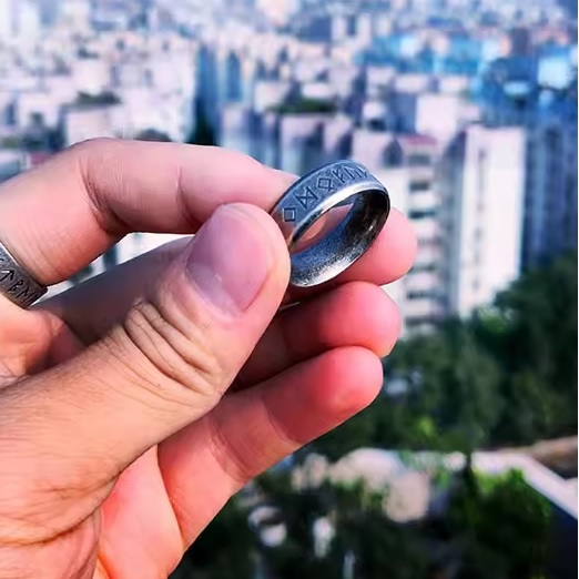 Bague NO-31979 - Argenté / 62mm