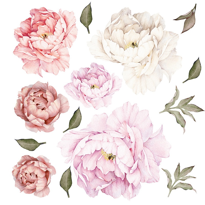 Autocollant mural / Papier peint Pivoine