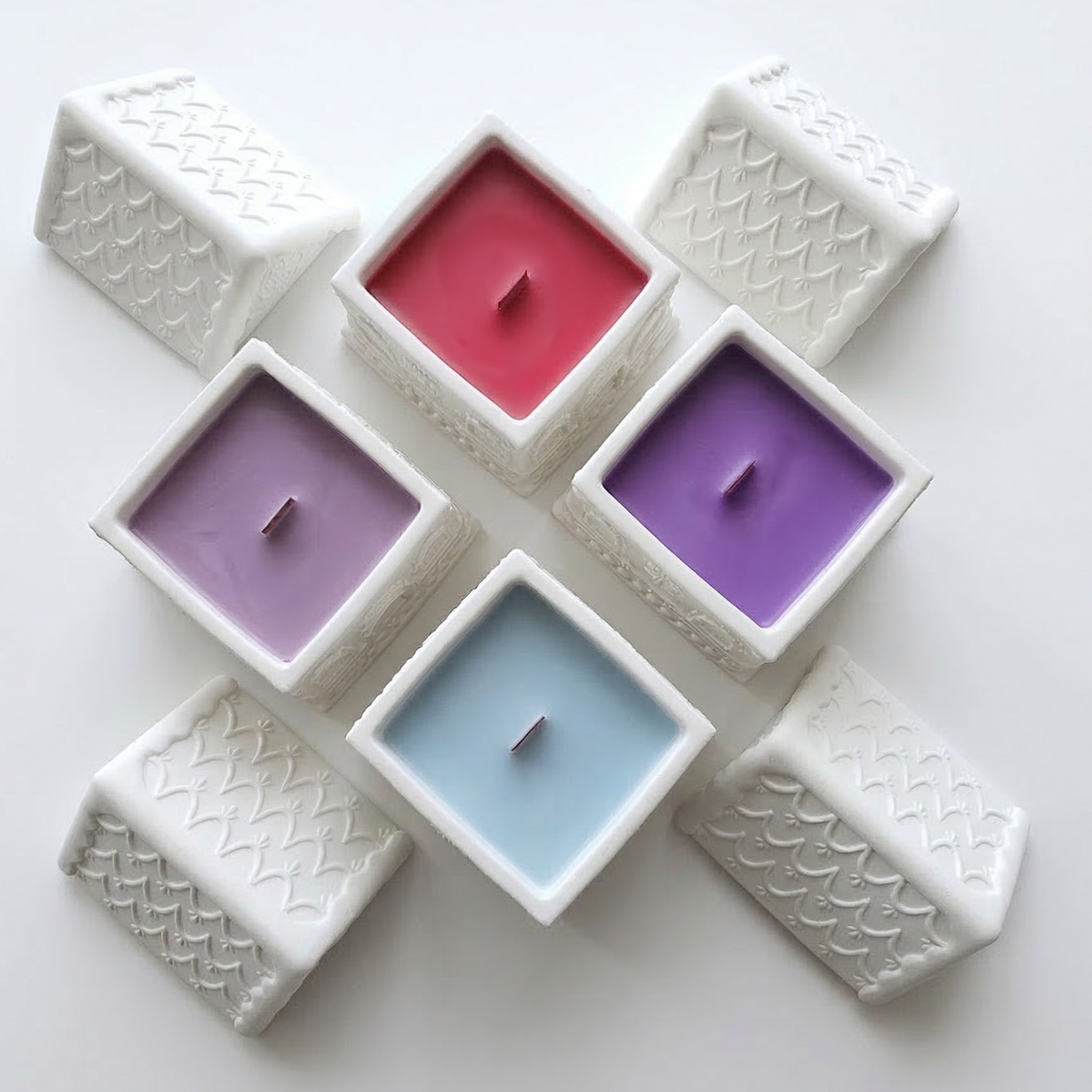 Bougie Maisonnette - Blanche / Coton