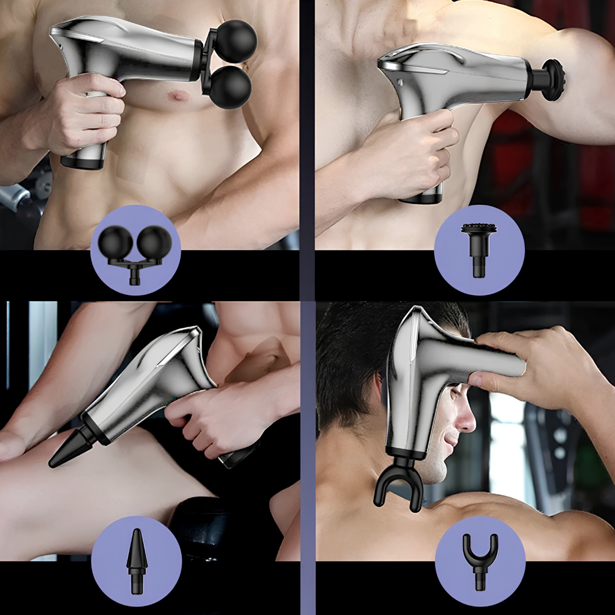 Pistolet de massage UV-40908 - Gris