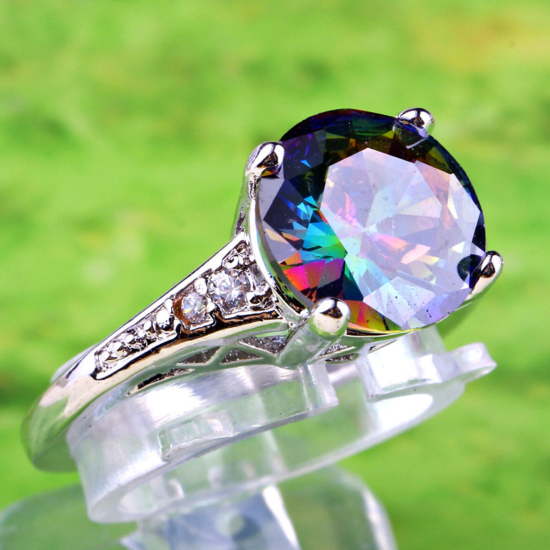 Bague CO-1216 - Argenté / Rouge / 52mm