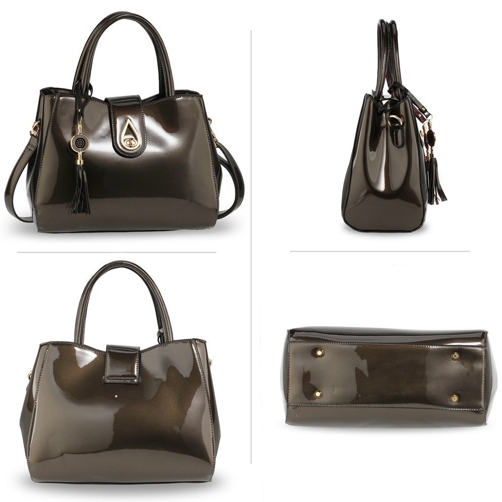 Sac à main TE-4376 - Noir / Rouge