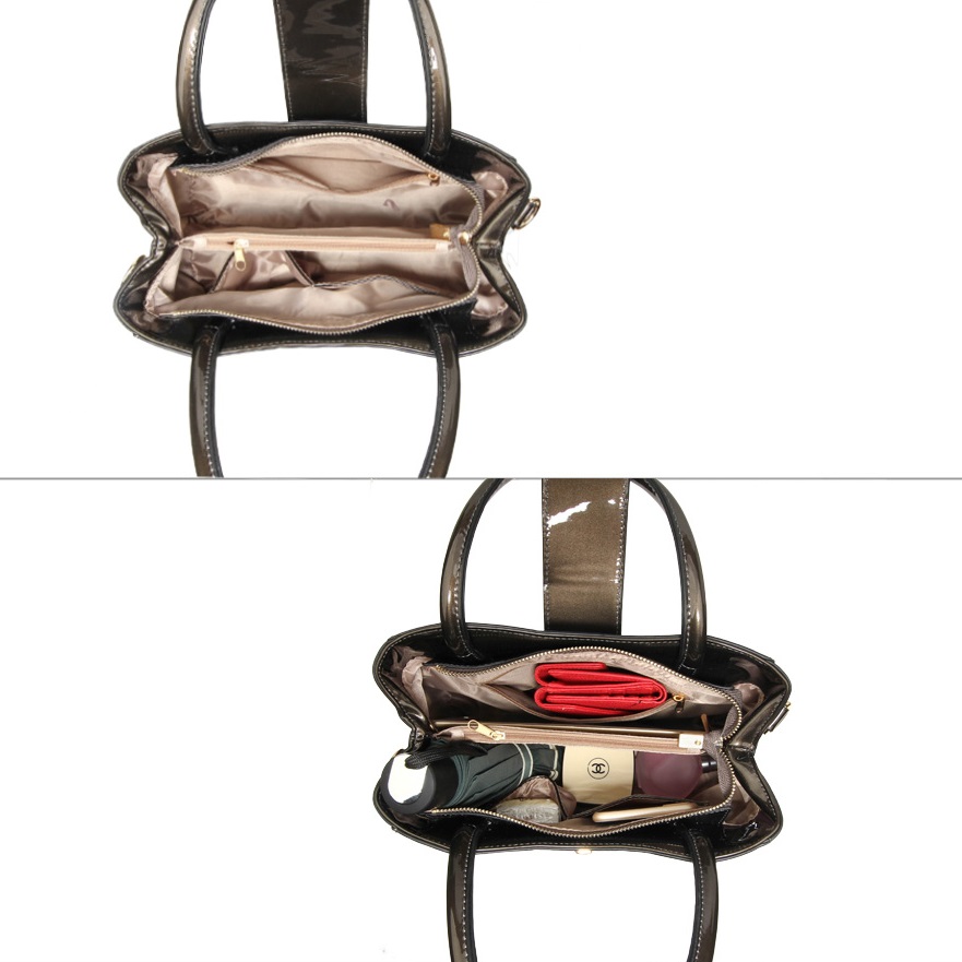 Sac à main TE-4376 - Noir / Rouge