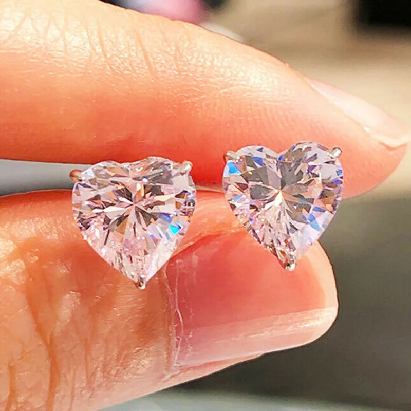 Boucles d'oreilles Small Hearts - Cristal