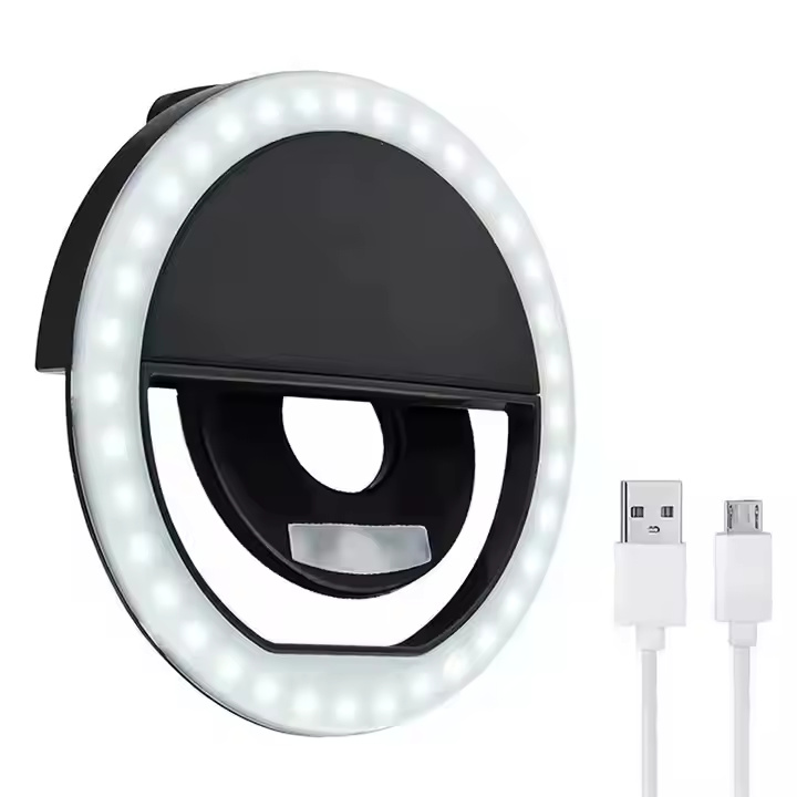 Lumière selfie Clip-On - Noir