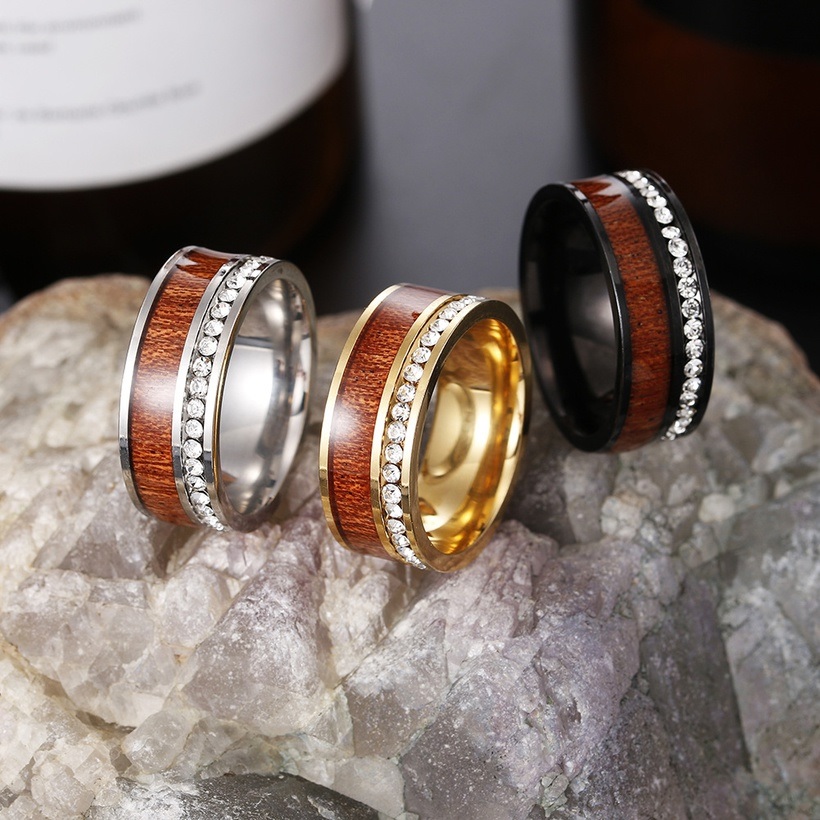 Bague TR-17034 - Noir / Marron / 59mm