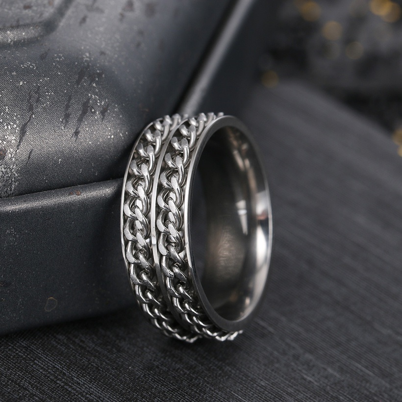 Bague WA-17064 - Noir / Argenté / 62mm