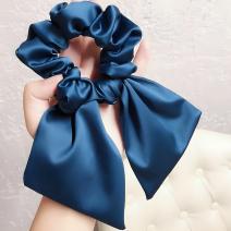 Élastique à cheveux en satin - Bleu