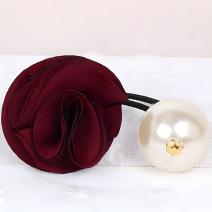 Élastique à cheveux ROSE - Rouge