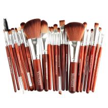 Pinceaux de maquillage MA-4525 - Marron / Argent