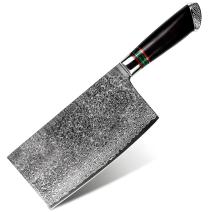 Couteau de cuisine damassé HARAHU SA-29015 - Noir