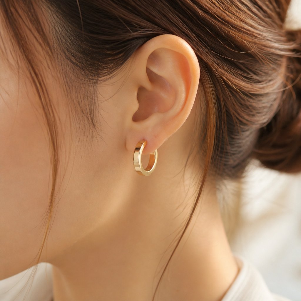 Boucles d'oreilles RI-15313 - Doré / Rose