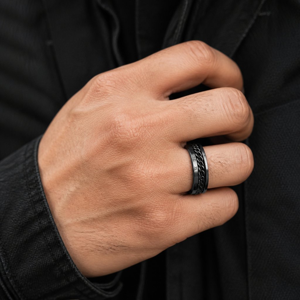 Bague CH-16878 - Noire / 65mm